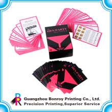 Soem-kundenspezifische Großhandelskunstpapier-Druckbildungsspiel-Kartenplattform mit Kartenkasten